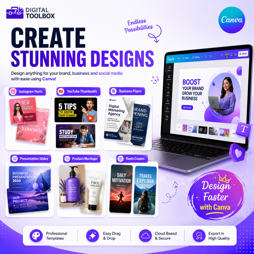 Canva Master Class (Recorded Video – Simple English)