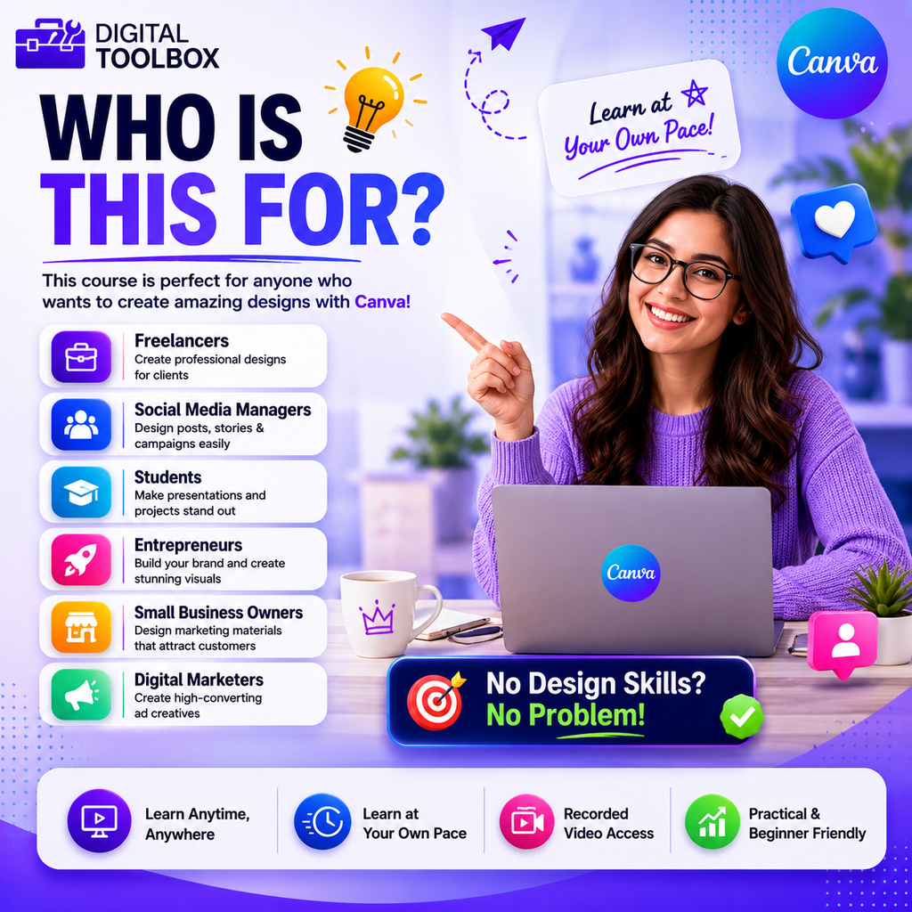 Canva Master Class (Recorded Video – Simple English)
