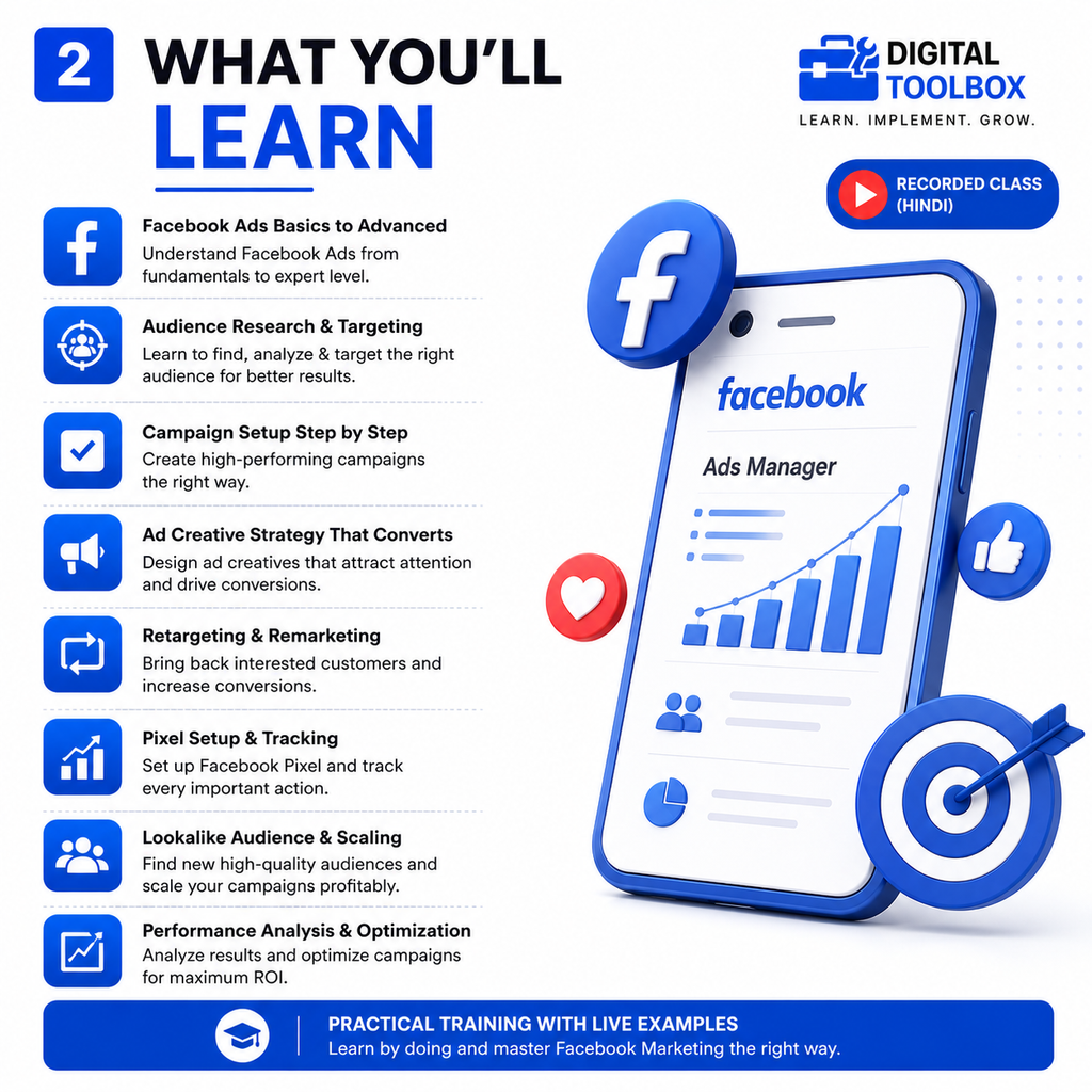 Facebook Marketing Course (Recorded Class - Hindi)